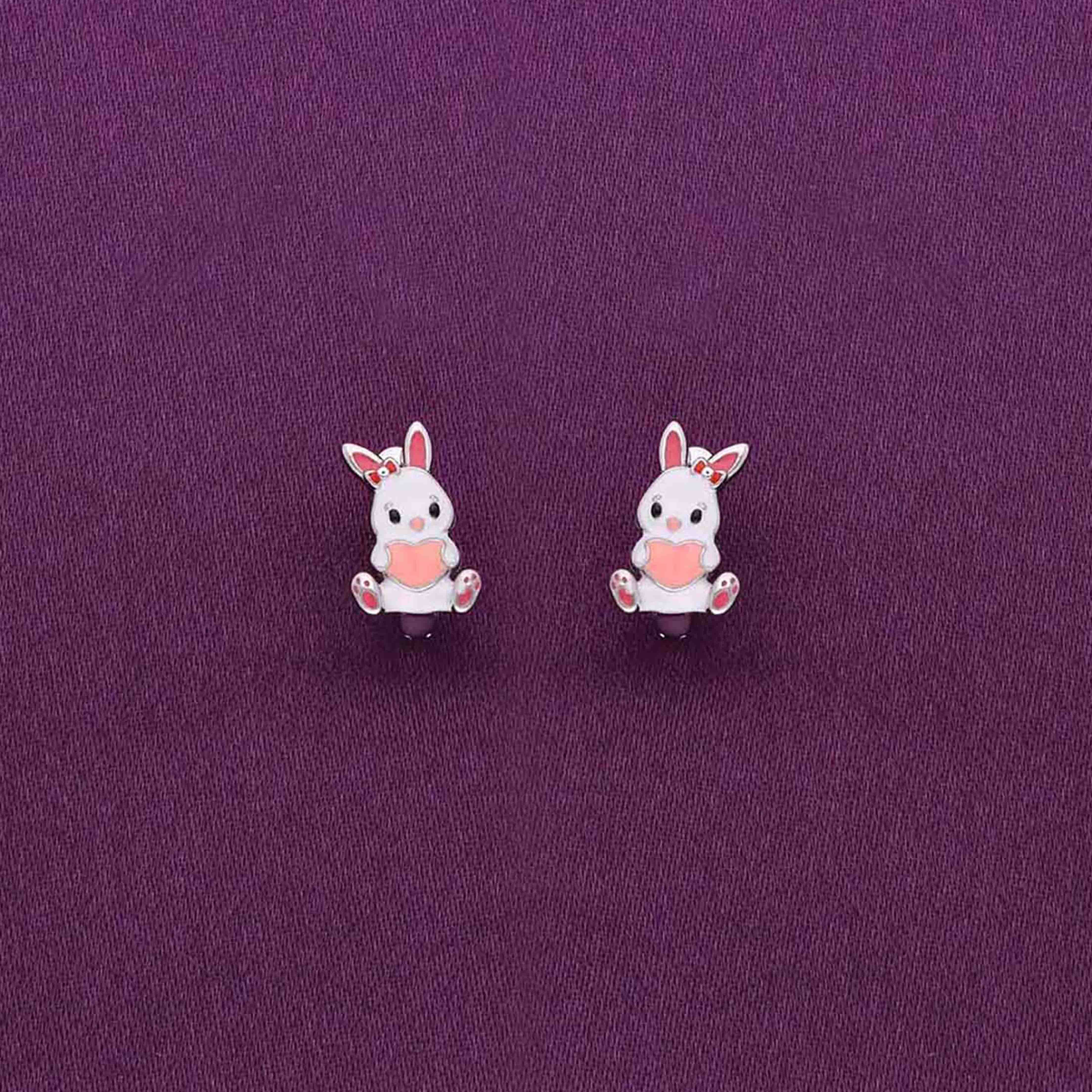 Sterling Silver Children's Bunny Earring