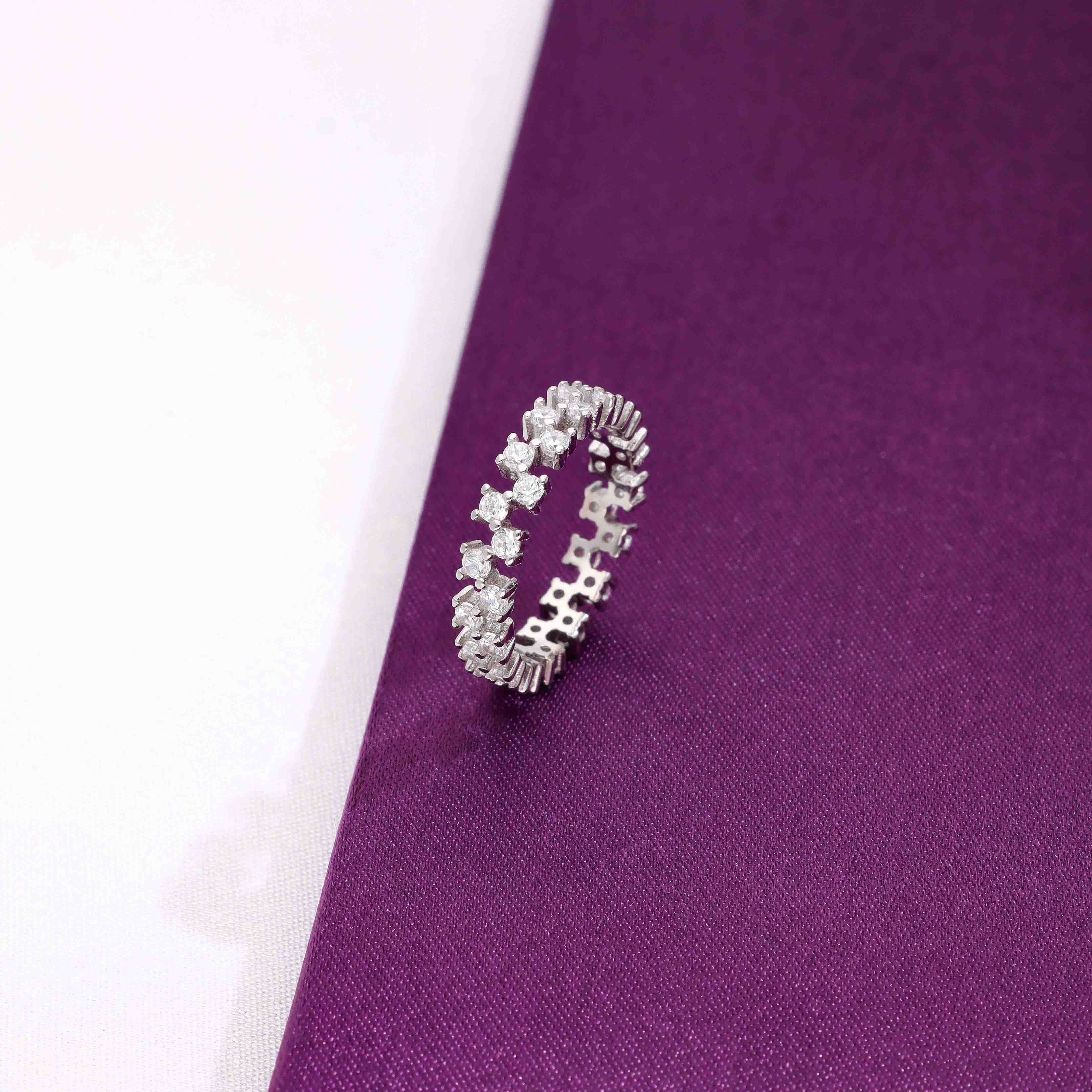 Luminous Eternity Sterling Silver Band - Image 5