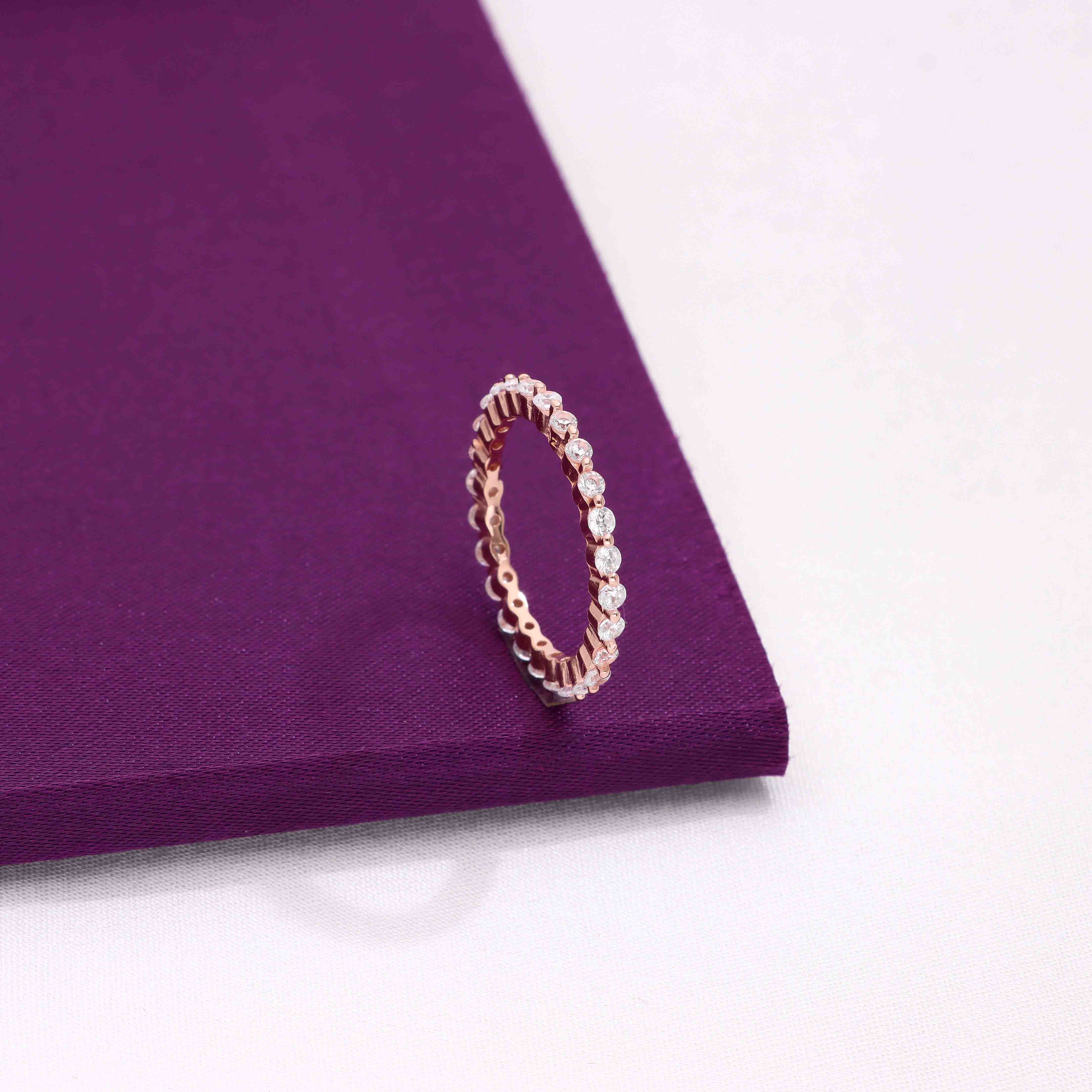 Elegant Sterling Silver Eternity Band - Image 6