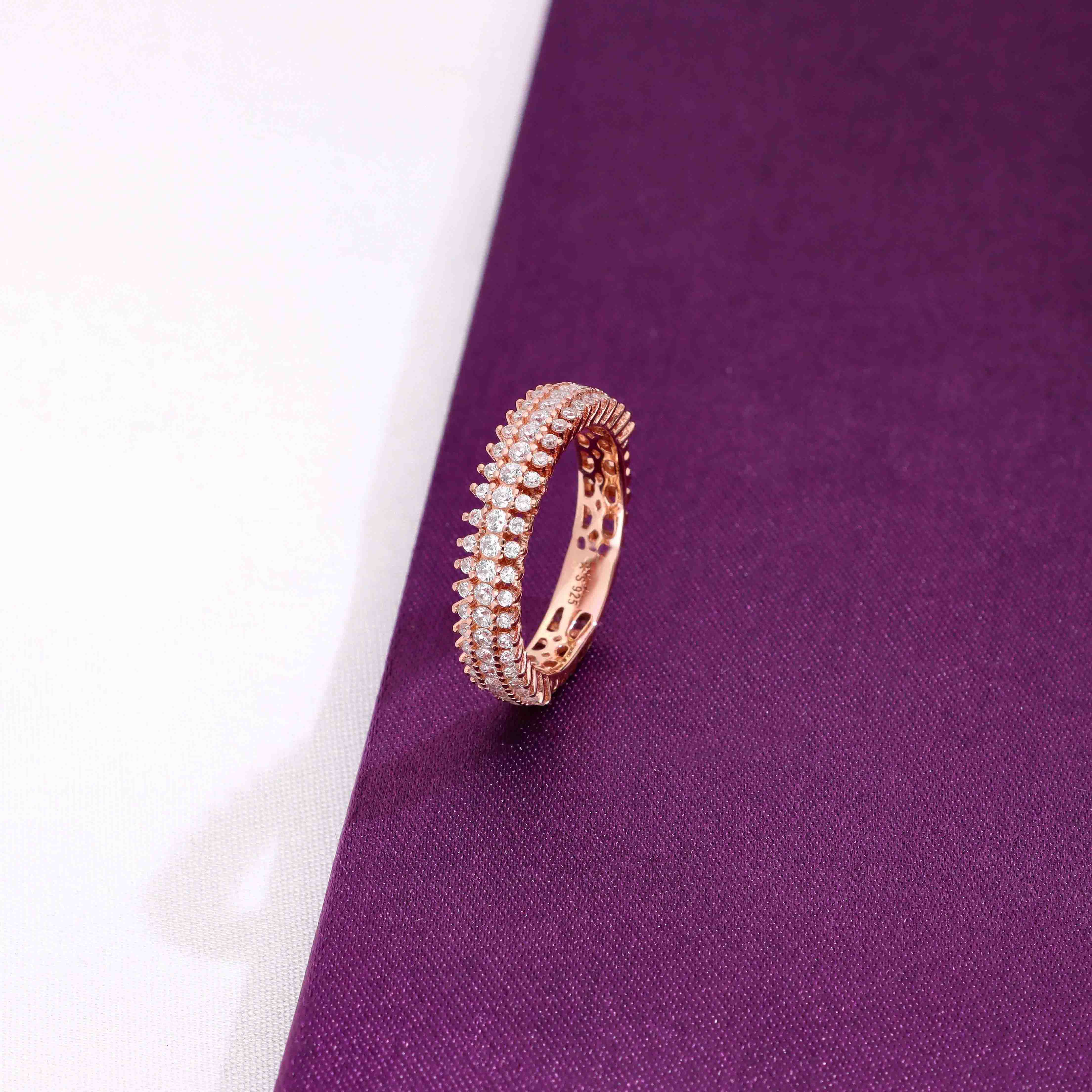 A Classic Love Affair Silver Band Silver Ring - Image 10