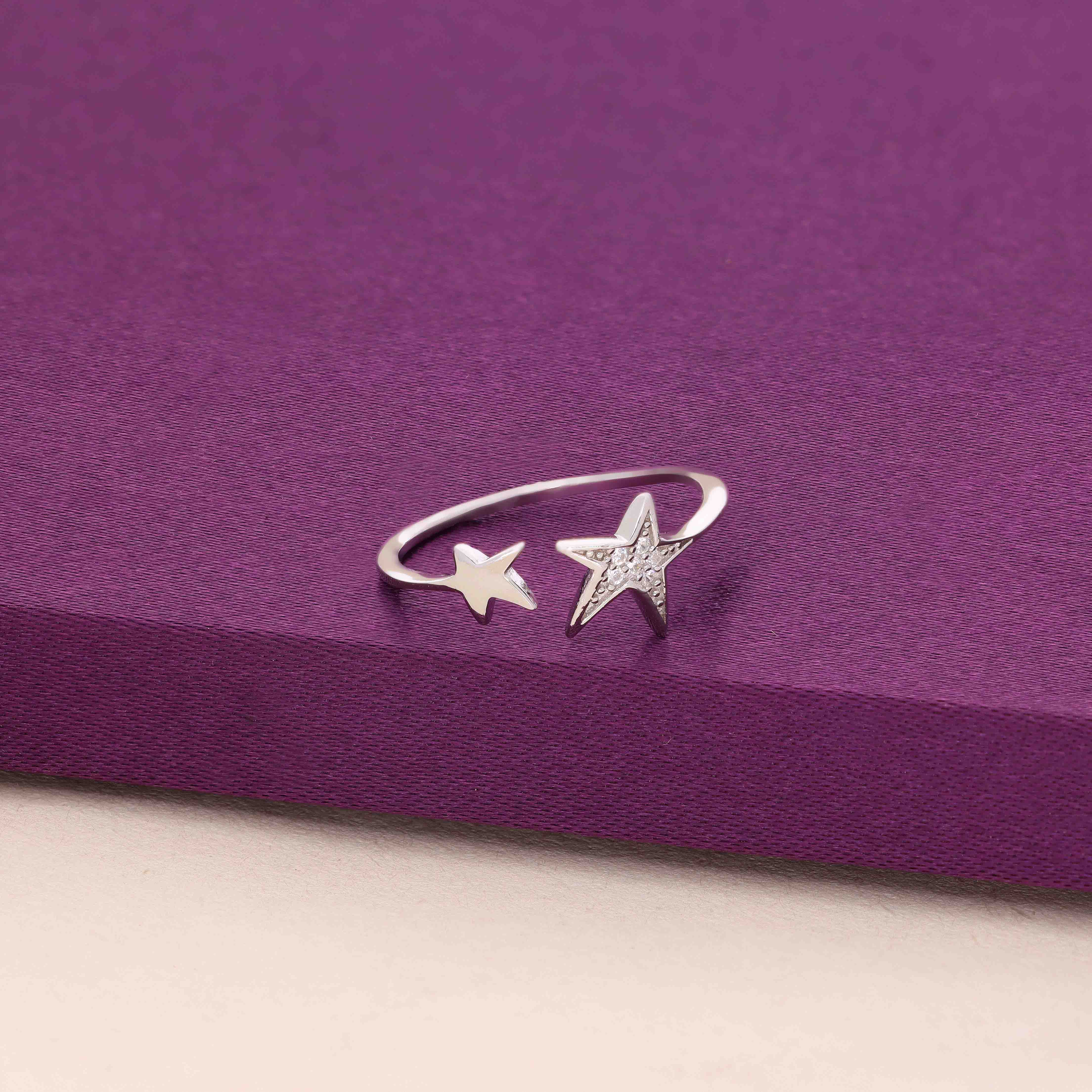Starry Bond Silver Ring