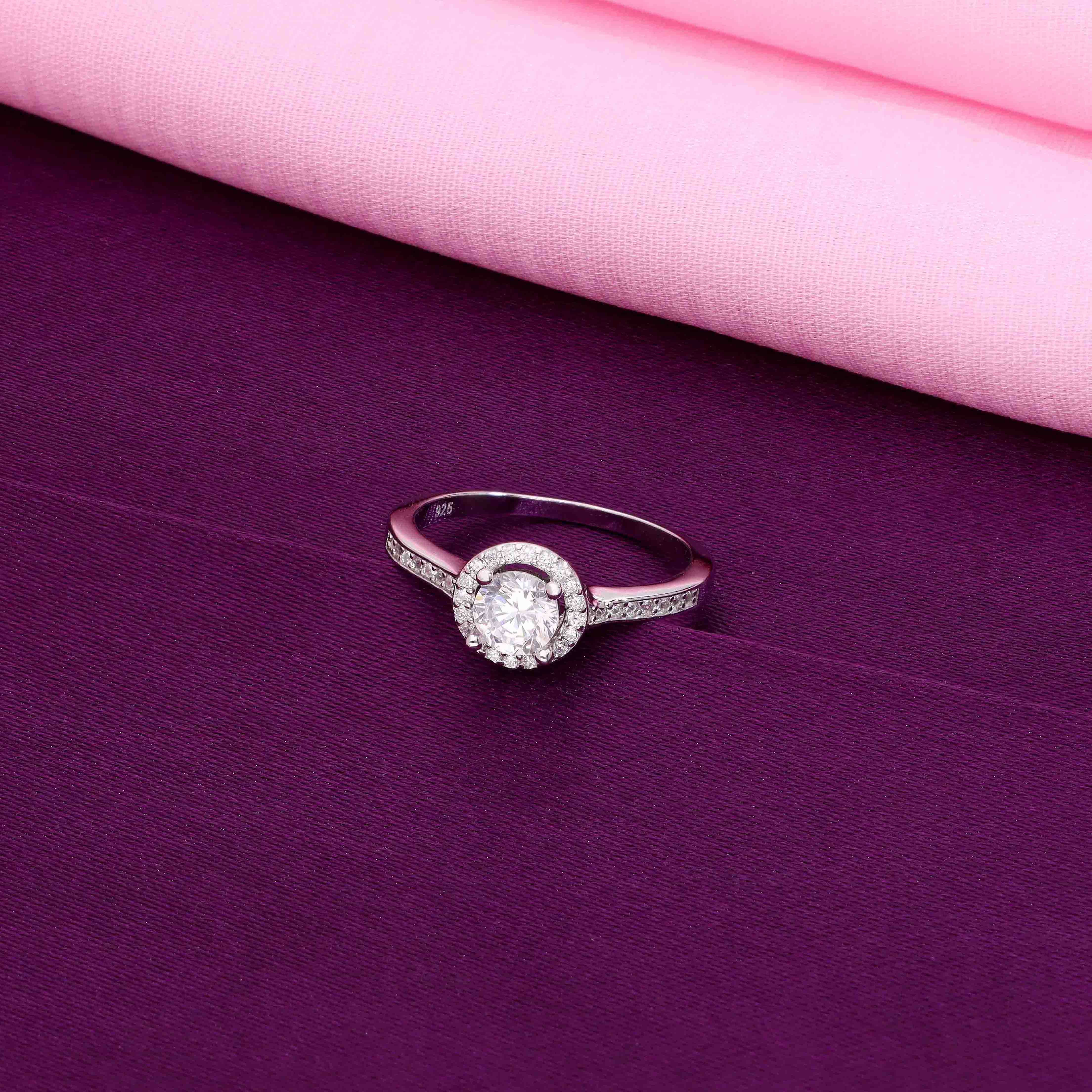 Solitaire Brilliance Sterling Ring - Image 5