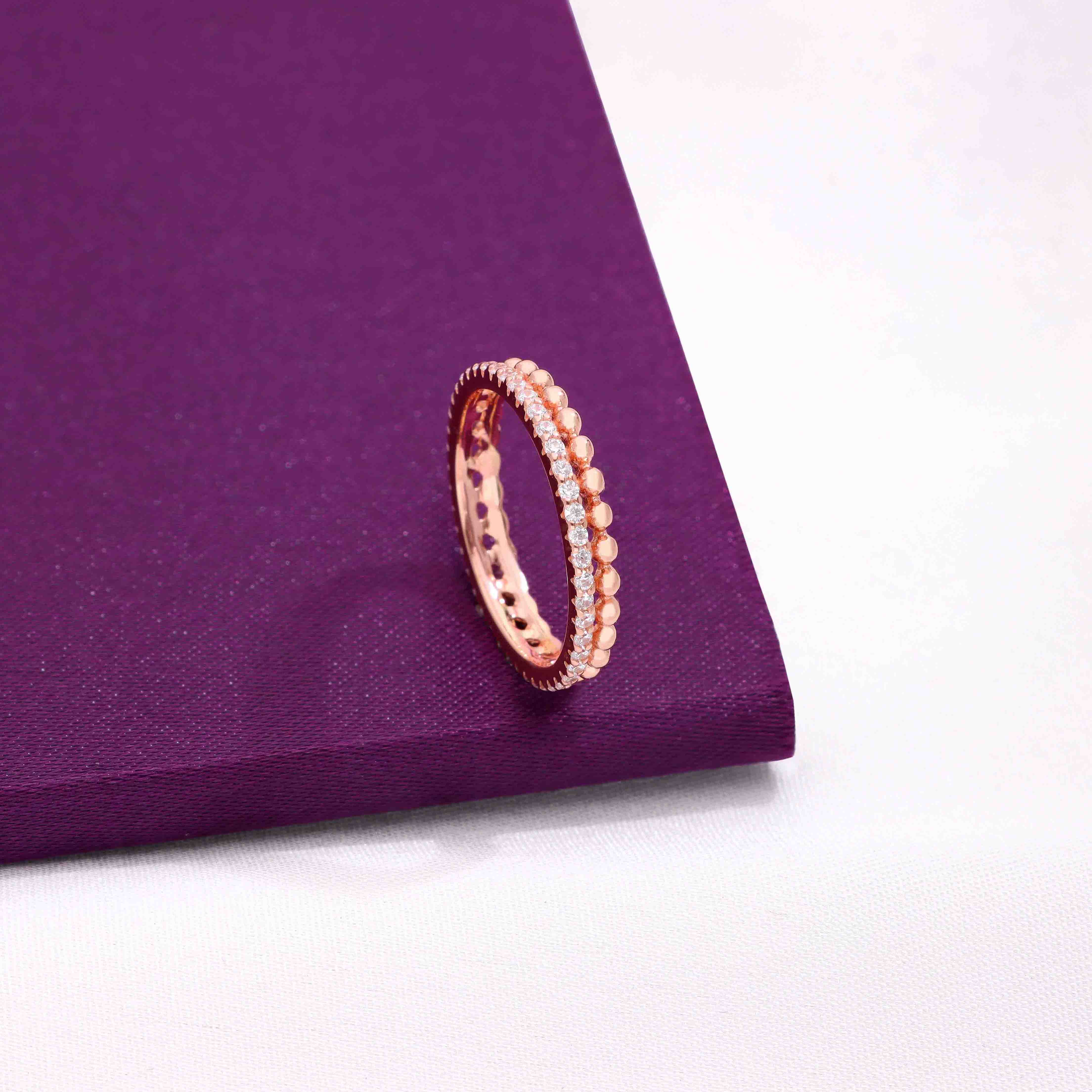 An Epitome of Love Silver Band Silver Ring - Image 9